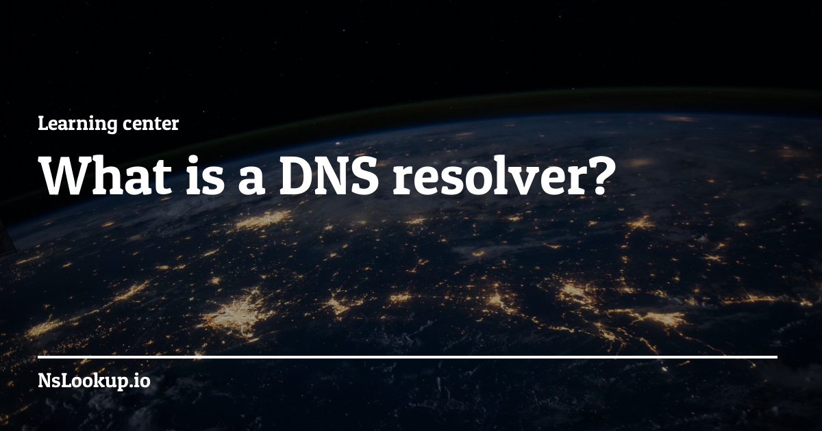 What is a DNS stub resolver?