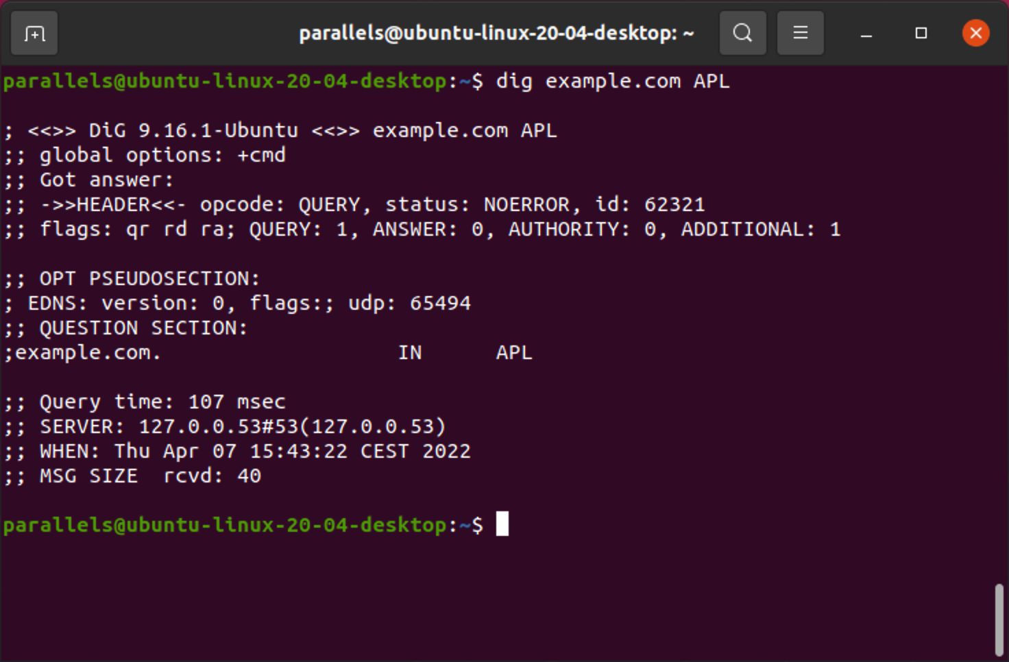 APL lookup in Linux