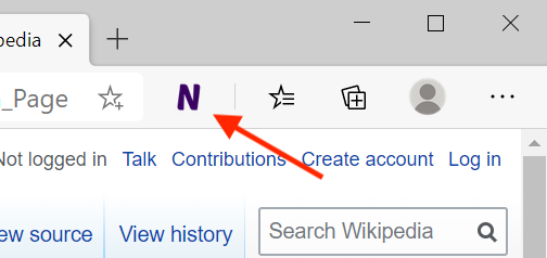 Click the NsLookup extension icon